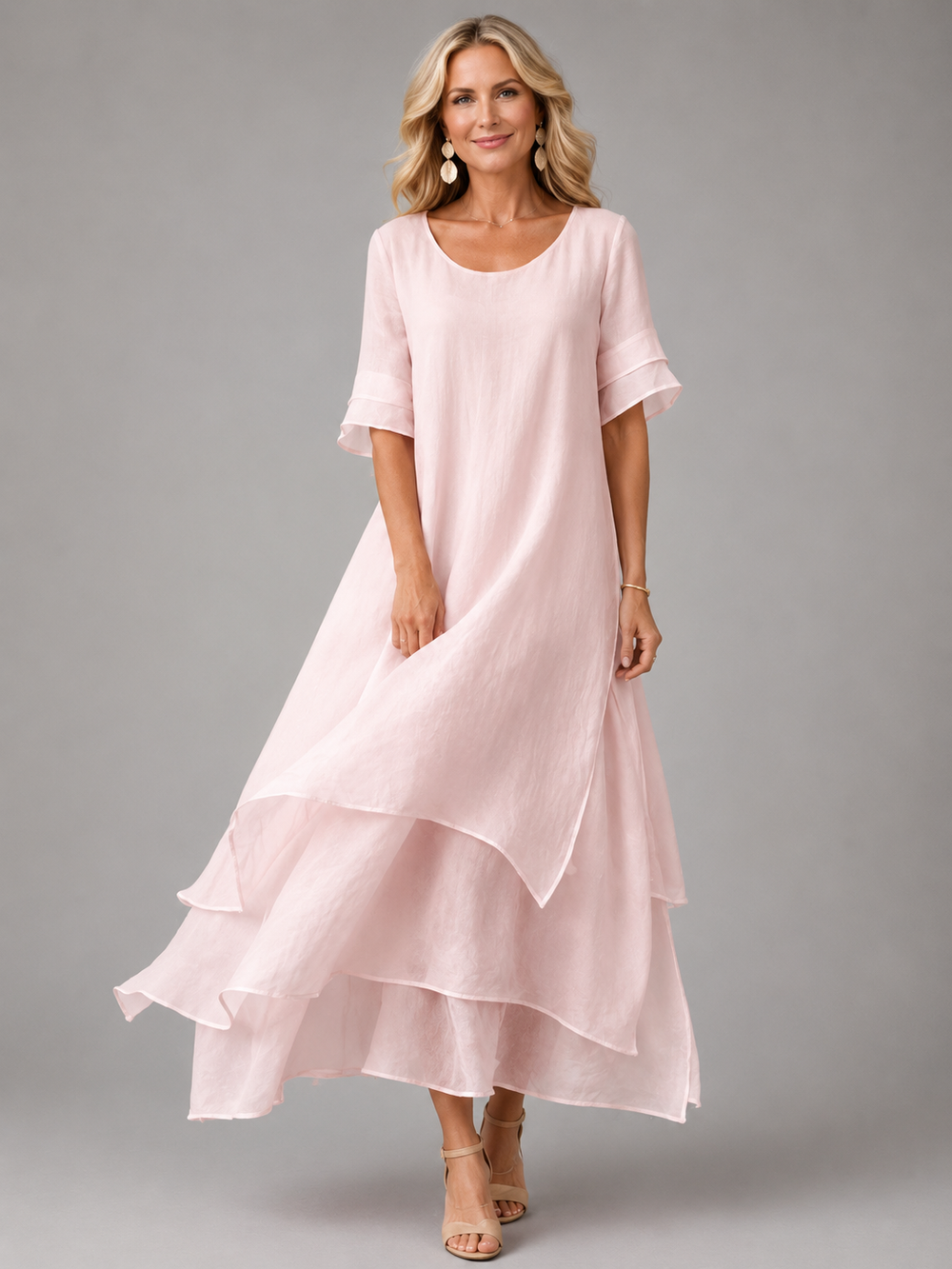 Olive™ Flowing Grace Maxi Dress